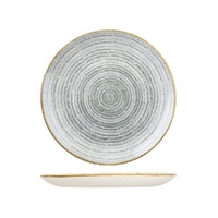 Studio Prints Homespun Round Coupe Plate Stone Grey 260mm - Box of 12 - 9976126-G