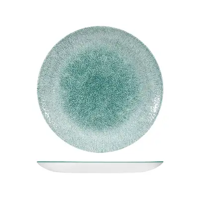Studio Print Raku Jade Green Round Coupe Plate 260mm - Box of 12 - 9976126-J