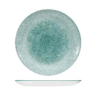 Studio Prints Raku Jade Green Round Coupe Plate  288mm - Box of 12 - 9976129-J