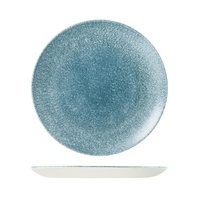 Studio Prints Raku Topaz Blue Round Coupe Plate 288mm - Box of 12 - 9976129-TB