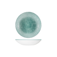 Studio Print Raku Jade Green Round Coupe Bowl 182mm / 426ml - Box of 12 - 9976618-J