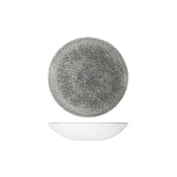 Studio Prints Raku Quartz Black Round Coupe Bowl 182mm / 426ml - Box of 12 - 9976618-QB