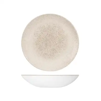 Studio Print Raku Agate Grey Round Coupe Bowl 248mm / 1136ml - Box of 12 - 9976625-AG