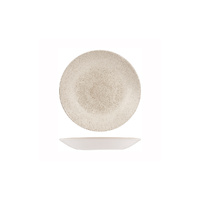 Studio Print Raku Agate Grey Round Deep Coupe Plate 225mm - Box of 12 - 9976822-AG