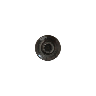 Churchill Monochrome - Onyx Black Cappuccino Saucer 156mm - Box of 12 - 9977028-BK