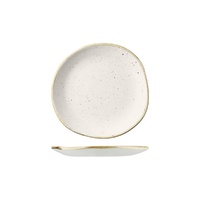 Stonecast Trace Barley White Round Organic Plate - Trace 186mm - Box of 12 - 9979118-W