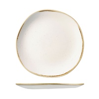 Stonecast Trace Barley White Round Organic Plate - 264mm - Box of 12 - 9979126-W