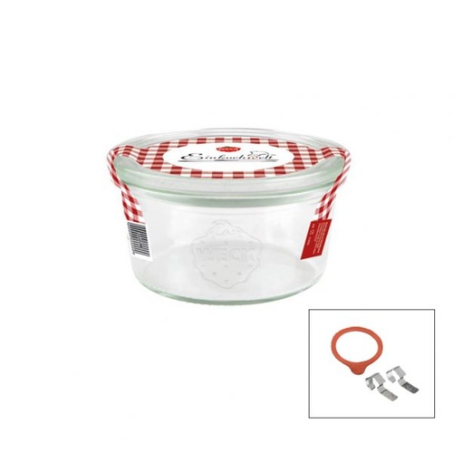 Complete Weck Glass Jar with Lid/Seal 165ml 80x47mm (Box of 12) - 9982372