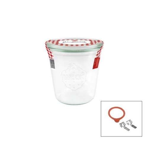 Complete Weck Glass Jar with Lid/Seal 290ml 80x87mm (Box of 6) - 9982374