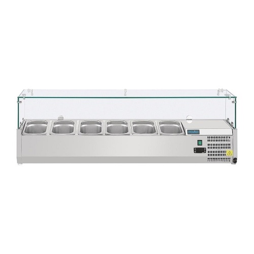 Polar AB090-A G-Series Countertop Prep Fridge 6x 1/4GN - AB090-A