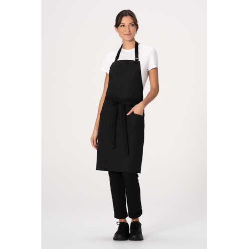 Chef Works Lockharte Canvas Bib Apron - AB802-BLK - AB802-BLK
