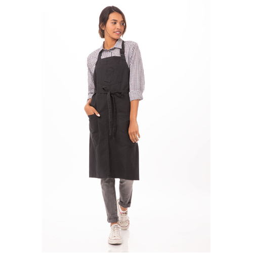 Chef Works Rockford Bib Apron - ABKV053-SGY - ABKV053-SGY