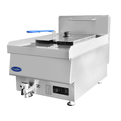 Cookrite AT65G4F-C-NG - 1 Tube Gas Benchtop Deep Fryer - Natural Gas - AT65G4F-C-NG