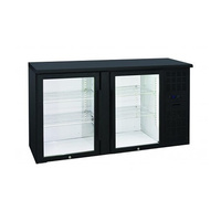 Anvil BBZ0200 Back Bar Refrigerator 2 Door - Black - BBZ0200