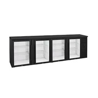 Anvil BBZ0400 Back Bar Refrigerator 4 Door - Black - BBZ0400