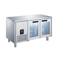 Glacian BCG61420 - 2 Door Glass Underbench Fridge - BCG61420