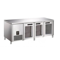 Glacian BCG61885 - 3 Door Glass Underbench Fridge - BCG61885