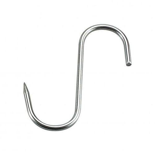 Inox Macel 1 Point Fixed Hooks 80x4mm - Stainless Steel (Box of 10) - BH-012003