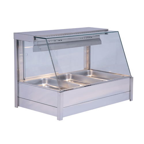 Bonvue BM11TC - Angled Countertop Wet and Dry Bain Marie - 2 x 3 - BM11TC