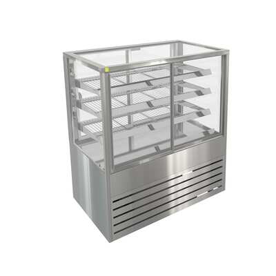 Cossiga BTGRF12-SD Refrigerated Freestanding Sliding Front with Rear Glass Doors - 1200mm - BTGRF12-SD
