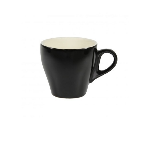 Brew Long Black Cup 220ml - Onyx / White (Box of 6) - BW1020