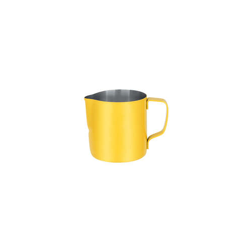 Brew Milk Frothing Jug Stainless Steel 350ml Powder Coated Yellow - BW9204