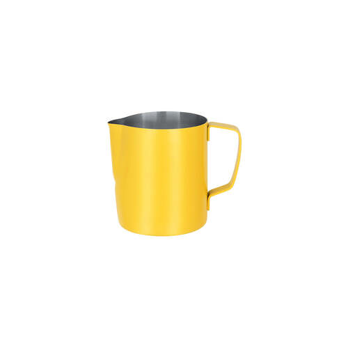 Brew Milk Frothing Jug Stainless Steel 600ml Powder Coated Yellow - BW9224