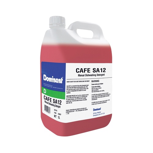 Dominant Cafe SA12 Manual Dishwashing Detergent 5L - C23827