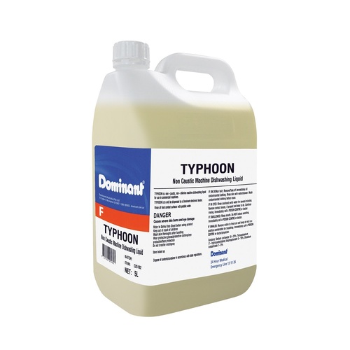 Dominant Typhoon Non-Caustic Aluminium Safe Machine Dishwashing Liquid 5L - C25182