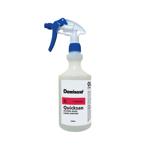 Dominant Quicksan Quick Drying Spray Sanitiser 750ml (Box of 6) - C27087