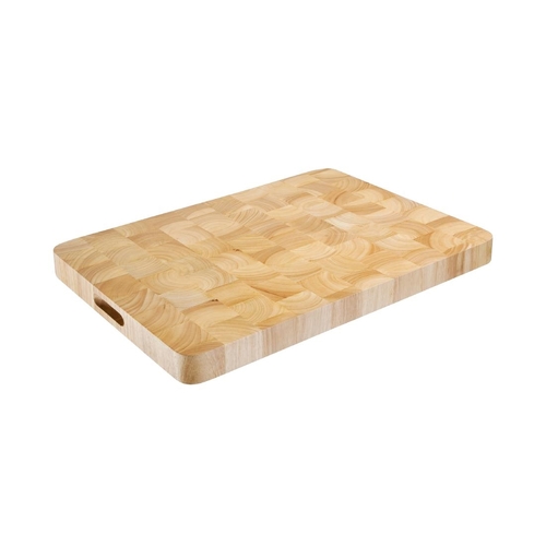 Vogue Rectangular Wooden Chopping Board Large - 610x455x45mm 24x18x1 3/4" - C460