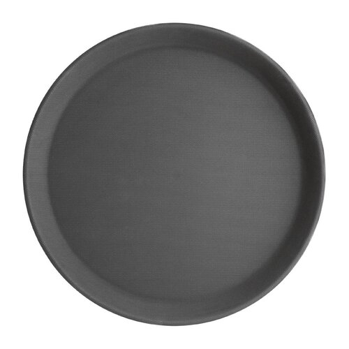 Olympia Kristallon Plastic Round Anti-Slip Bar Tray 356mm - C557