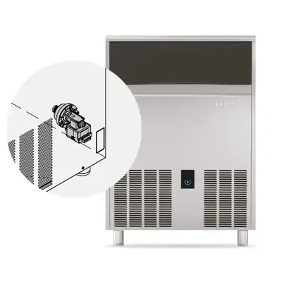 Icematic C90DP-A Self-Contained Ice Machine with Drain Pump – 90kg - C90DP-A