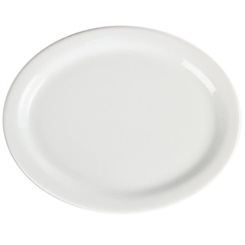 Olympia Whiteware Oval Plate /Platter - 250mm 10" (Box of 6) - CB477