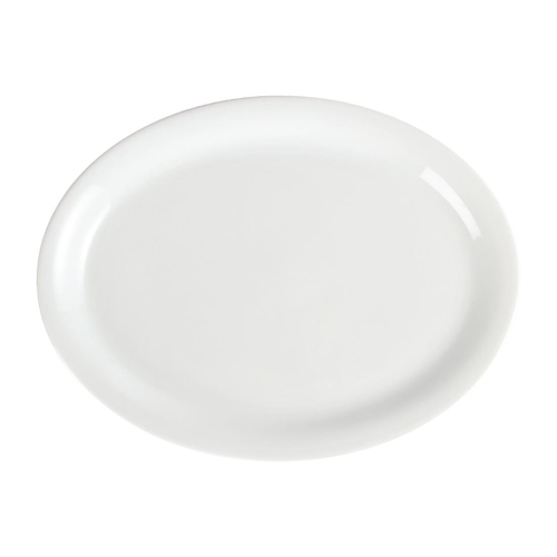 Olympia Whiteware Oval Plate /Platter - 295mm (Box of 6) - CB484