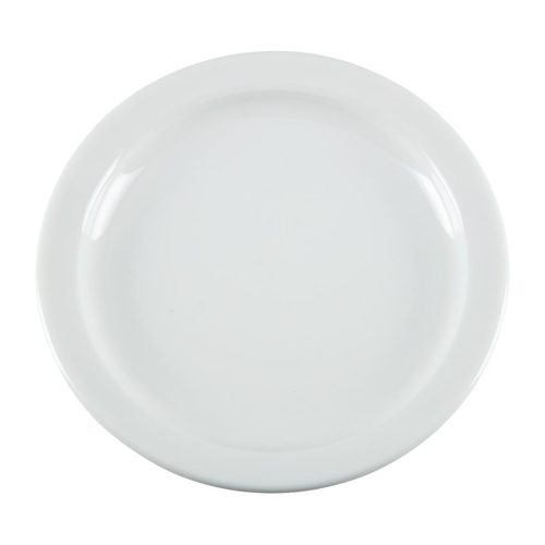 Olympia Whiteware Narrow Rimmed Plate - 150mm 6" (Box of 12) - CB486