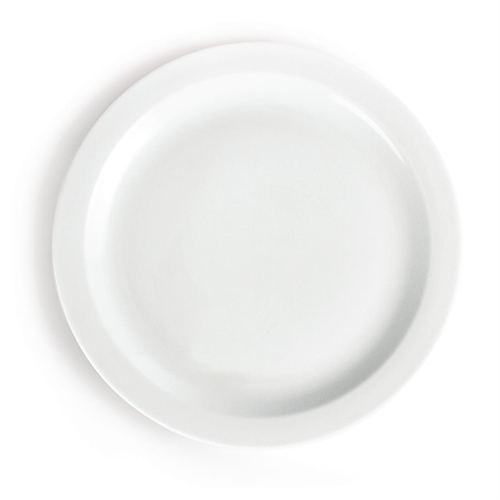 Olympia Whiteware Narrow Rimmed Plate - 280mm 11" (Box of 6) - CB491