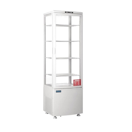 Polar CB509-A C-Series Curved Door Display Fridge White 235Ltr - CB509-A