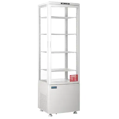 Polar CB509-A C-Series Curved Door Display Fridge White 235Ltr - CB509-A