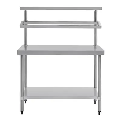 Vogue Stainless Steel Prep Station with Gantry 1200x600x1500mm - CB908