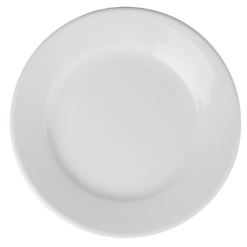 Olympia Athena Wide Rimmed Plate 203mm (Box of 12) - CC207