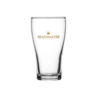 Crown Glassware Crown tuff Conical Beer Headmaster Certified, Nucleated & Fully Tempered 425ml (Box of 48) - CC240507