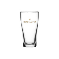 Crown Glassware Crown tuff Conical Beer Headmaster Certified, Nucleated & Fully Tempered 285ml (Box of 48) - CC240512
