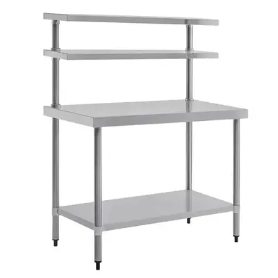 Vogue Table with Gantry Shelf 1500x 1200x600mm - CC359