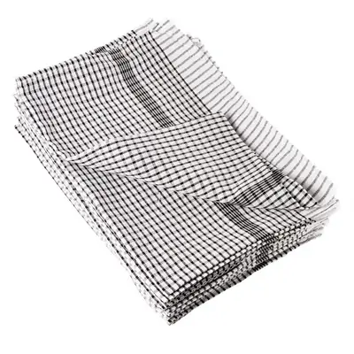 Wonderdry Tea Towels Black & White 762x508mm (Pack of 10) - CC597