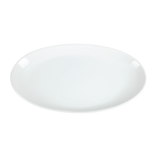 Olympia Whiteware French Deep Oval Plate White 500mm  - CC892