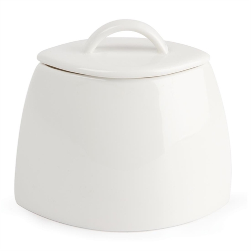 Olympia Lumina Oval Sugar Bowl with lid 200ml (Box 6) - CD654