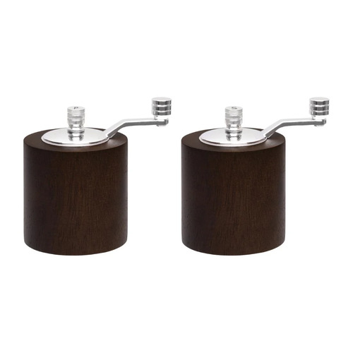Olympia Salt & Pepper Mill Grinder Set Dark Wood - CE247
