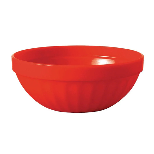 Olympia Kristallon Polycarbonate Bowl Red 102mm 190ml (Box of 12) - CE277
