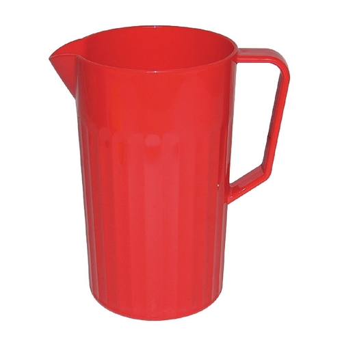Olympia Kristallon Polycarbonate Jug Red - 1.4Ltr  - CE281